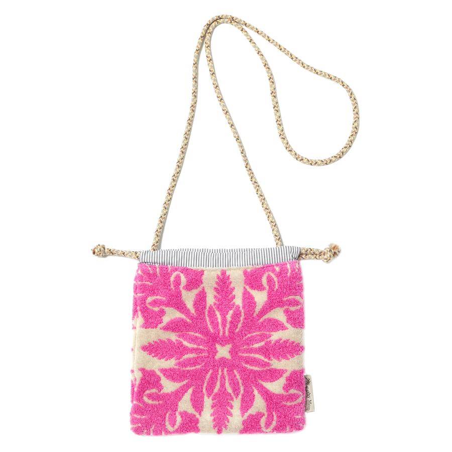 キャシーマム タオルサコッシュ ハワイアンキルト柄 ショルダーバッグ