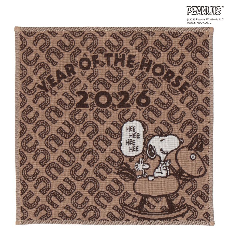 PEANUTS 干支 2026年 3重ガーゼハンカチ ピーナッツ ハンカチ