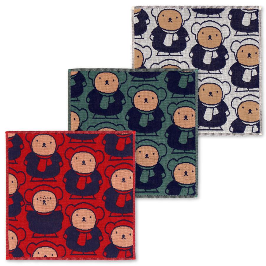 Miffy 3重ガーゼハンカチ ボリス ハンカチ タオル 冬 ホリデー