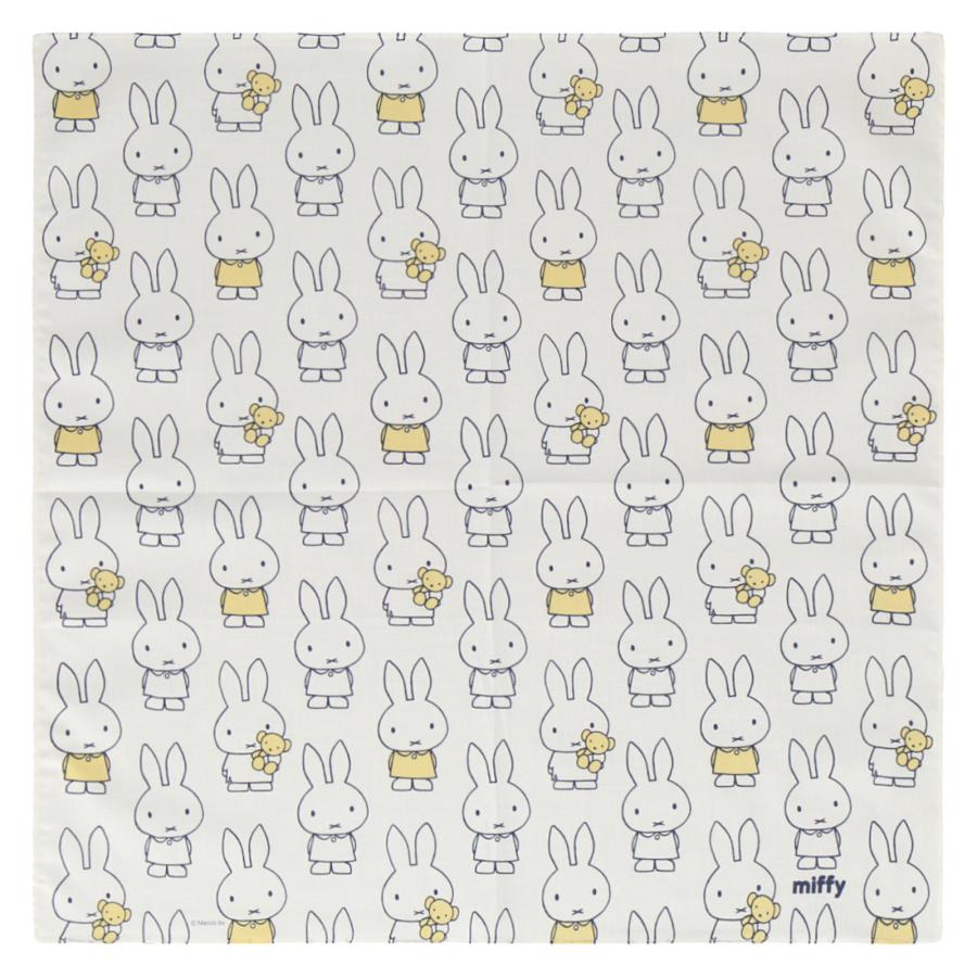 Miffy（ミッフィー） プリントハンカチ W53×H53 miffy ハンカチ タオル