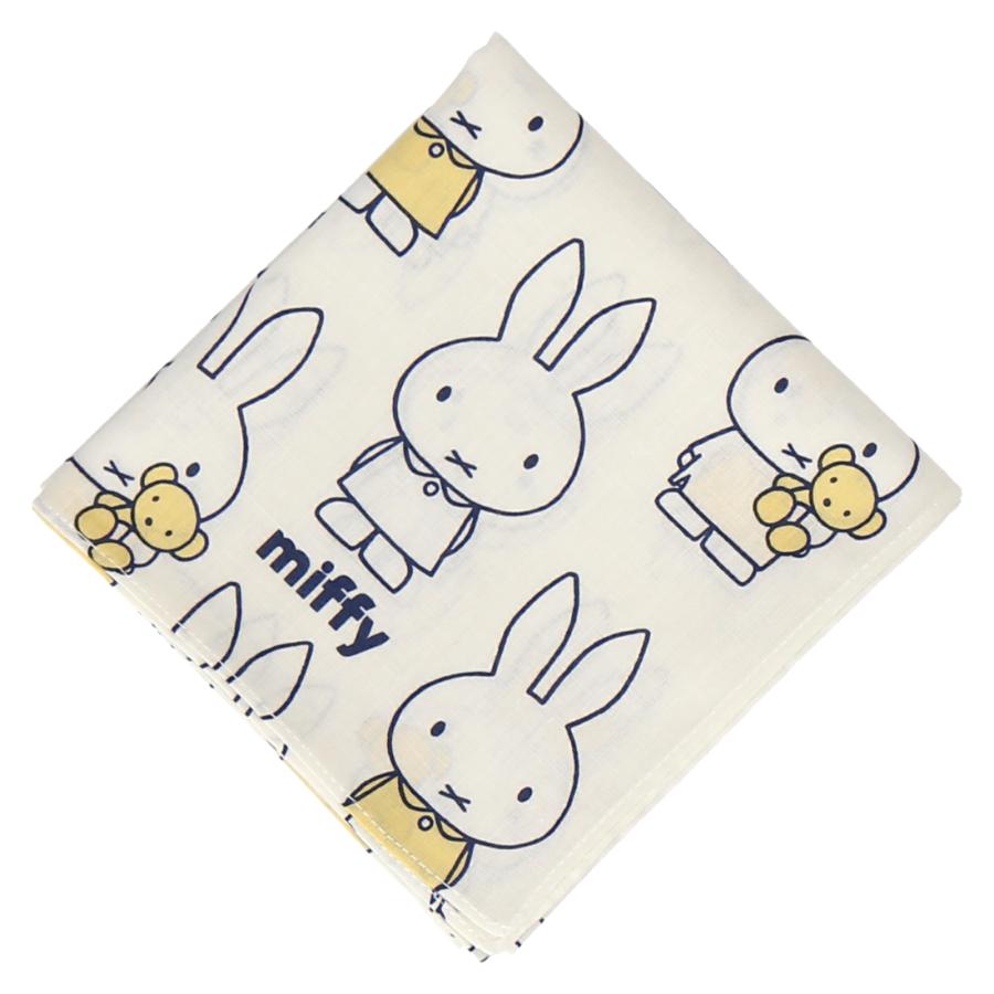Miffy（ミッフィー） プリントハンカチ W53×H53 miffy ハンカチ タオル