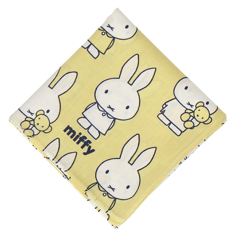 Miffy（ミッフィー） プリントハンカチ W53×H53 miffy ハンカチ タオル