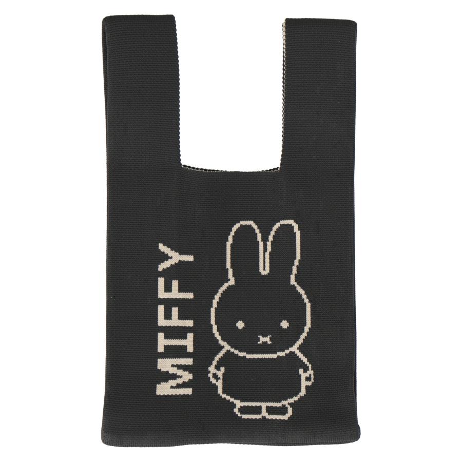 Miffy（ミッフィー） ニットミニバッグ グレー バッグ ニット素材