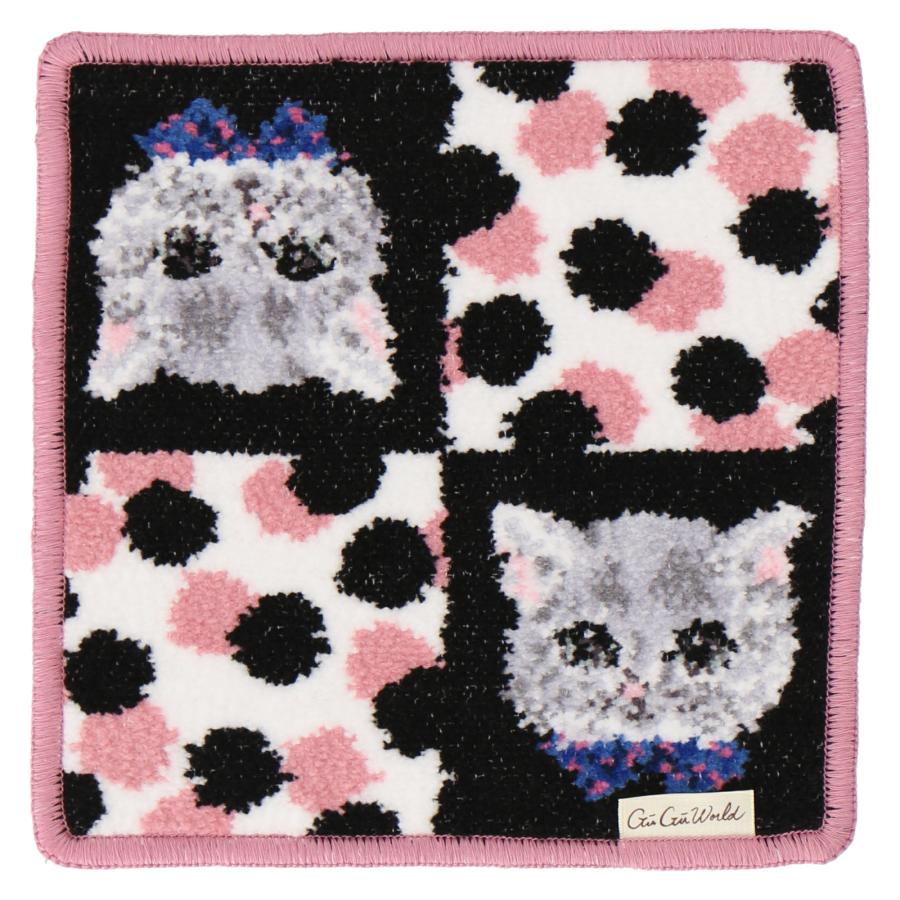 シェニール織 ハンカチ 犬 ネコ プードル GUGU WORLD グーグーワールド