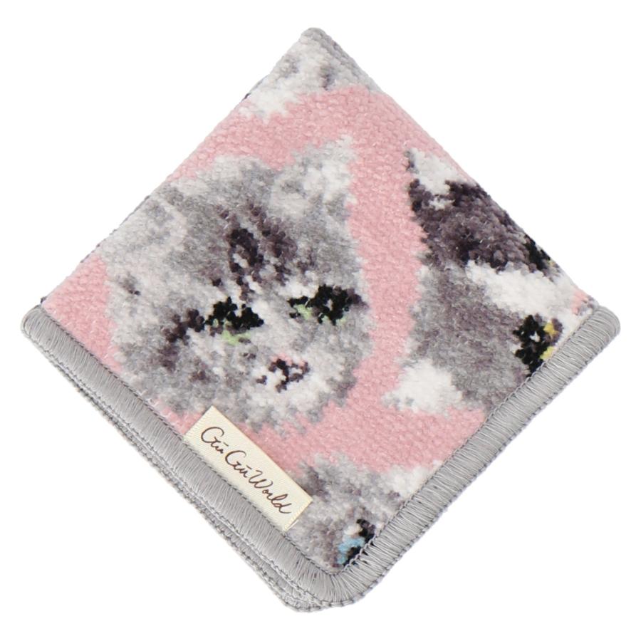 シェニール織 ハンカチ ネコ GUGU WORLD グーグーワールド プレゼント