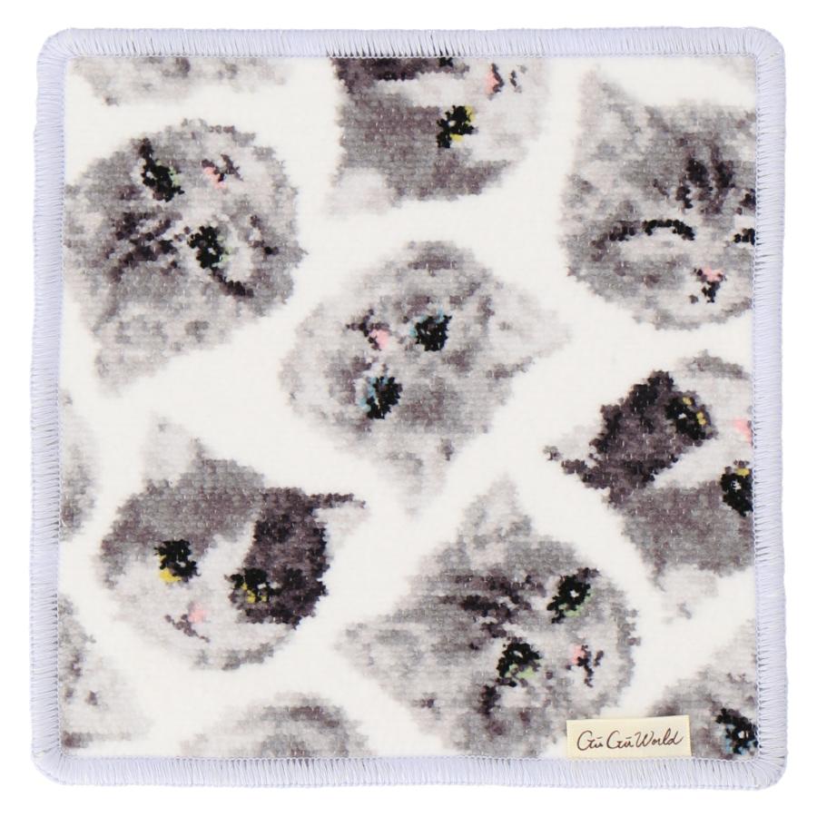 シェニール織 ハンカチ ネコ GUGU WORLD グーグーワールド プレゼント