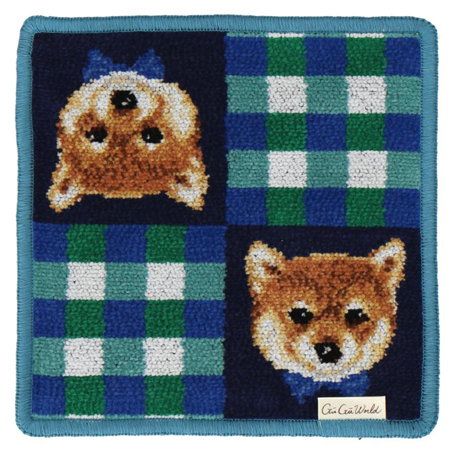 シェニール織ハンカチ イヌ ネコ GUGU WORLD グーグーワールド 犬 猫