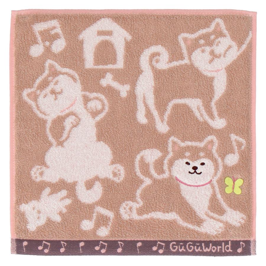 タオルハンカチ 柴犬 GUGU WORLD グーグーワールド ハンカチ