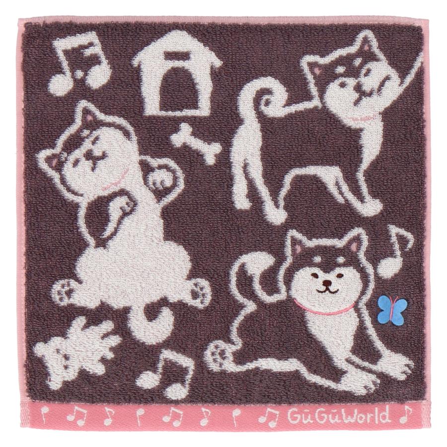 タオルハンカチ 柴犬 GUGU WORLD グーグーワールド ハンカチ
