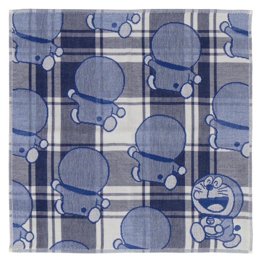 3重ガーゼハンカチ ドラえもん ハンカチ 34×34cm ひみつ道具 チェック
