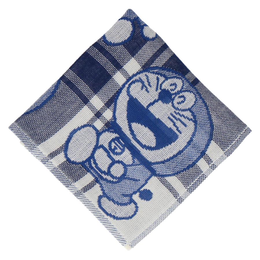 3重ガーゼハンカチ ドラえもん ハンカチ 34×34cm ひみつ道具 チェック