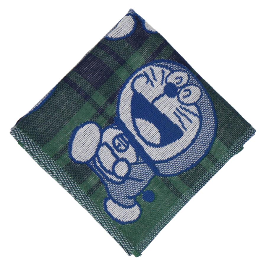 3重ガーゼハンカチ ドラえもん ハンカチ 34×34cm ひみつ道具 チェック