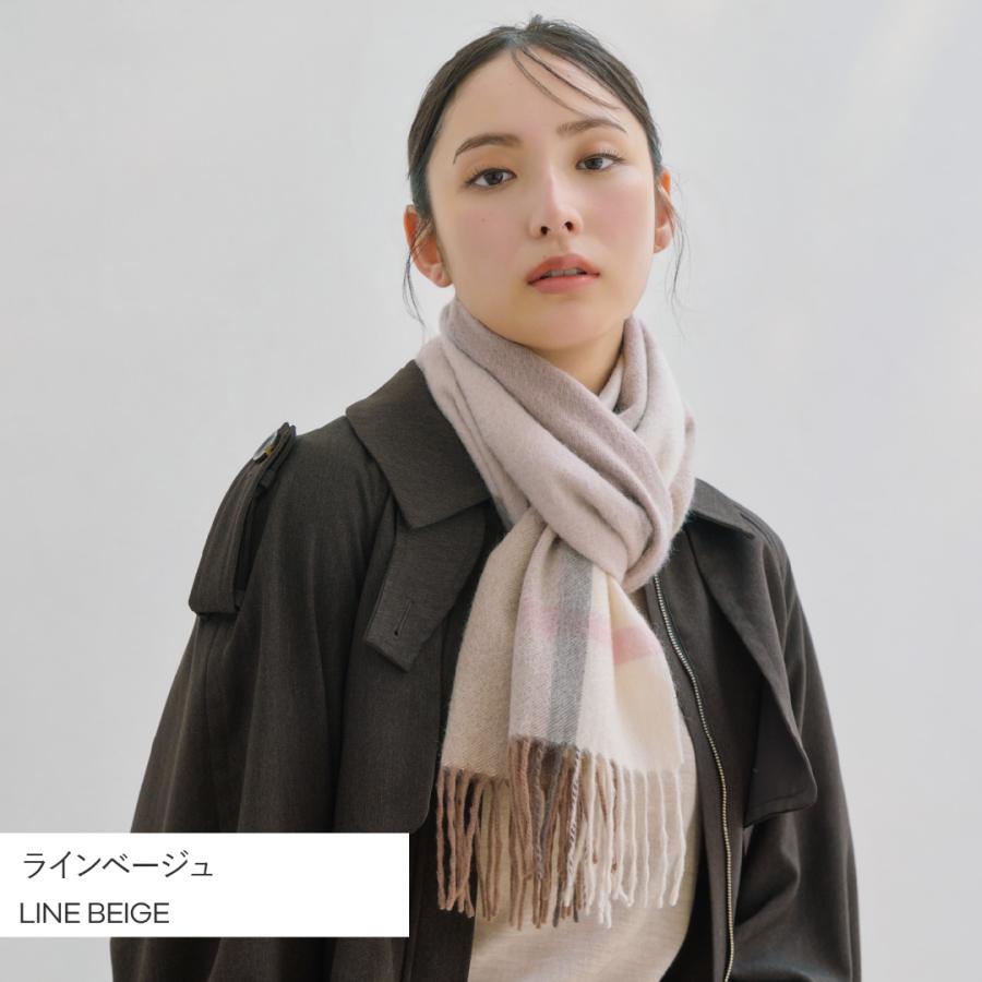 イニシャル刺繍無料】IMC カシミヤ 100％ マフラー 大判 レディース