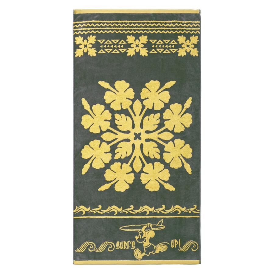 キャシーマム×ディズニー バスタオル ハワイアンキルト柄 ミッキー