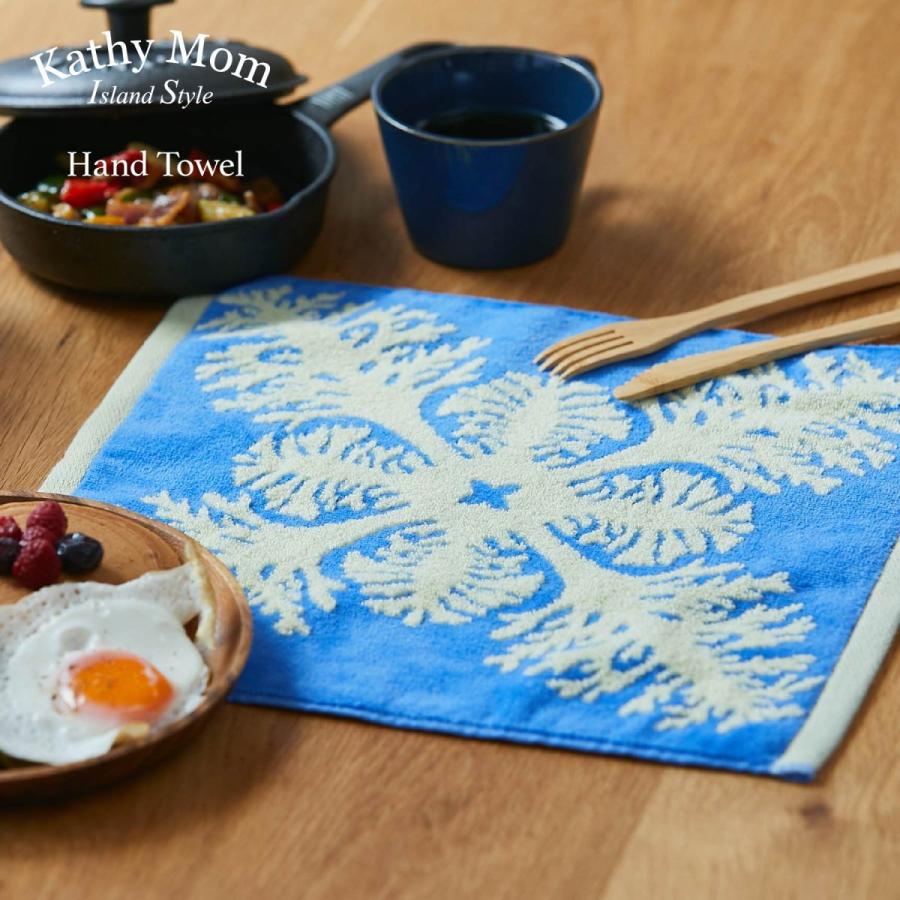 ハンドタオル サイス 一般的 キャシーマム 34cm×35cm ハワイアンキルト