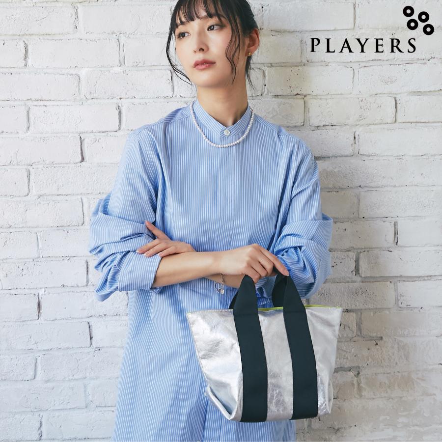 プレイヤーズ SALE フェイクレザートートS シルバー PLAYERS バッグ