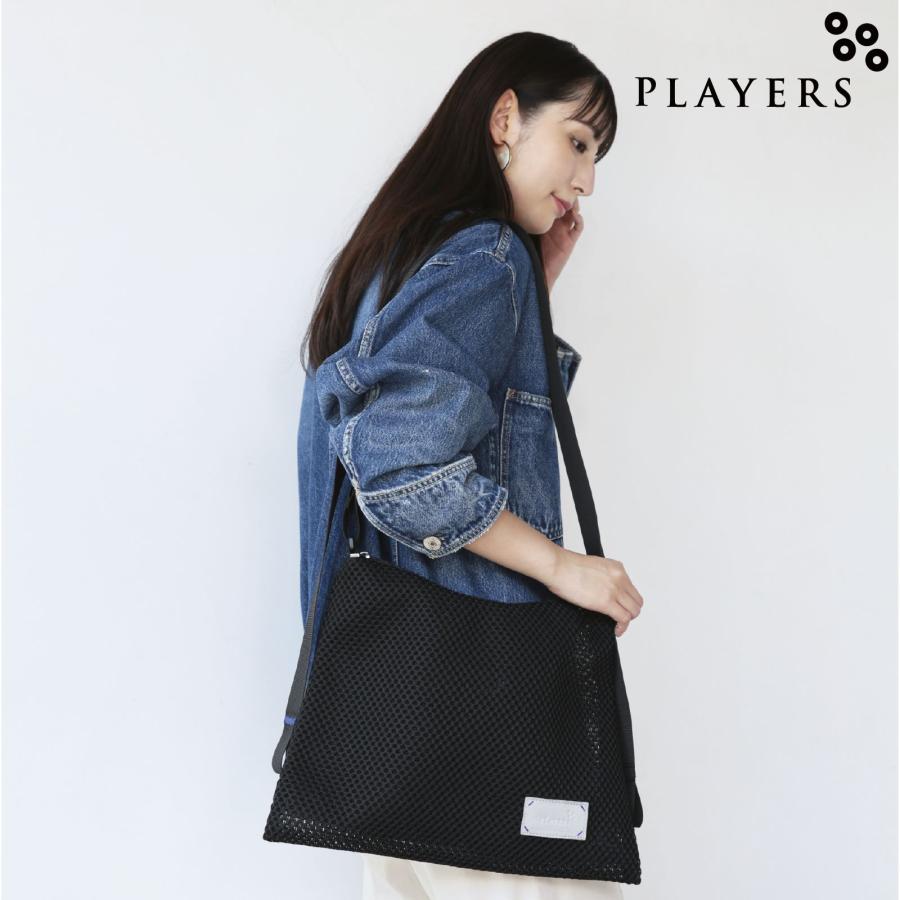 プレイヤーズ SALE メッシュ カラーステッチショルダー M ブラック