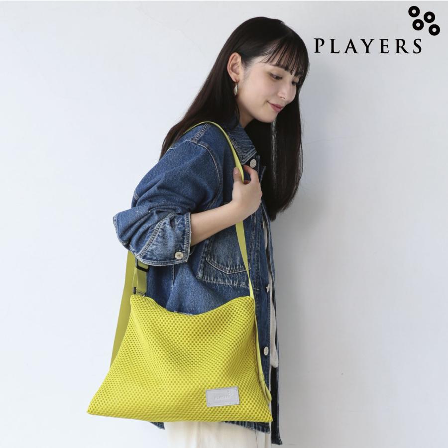 プレイヤーズ SALE メッシュ カラーステッチショルダー M イエロー