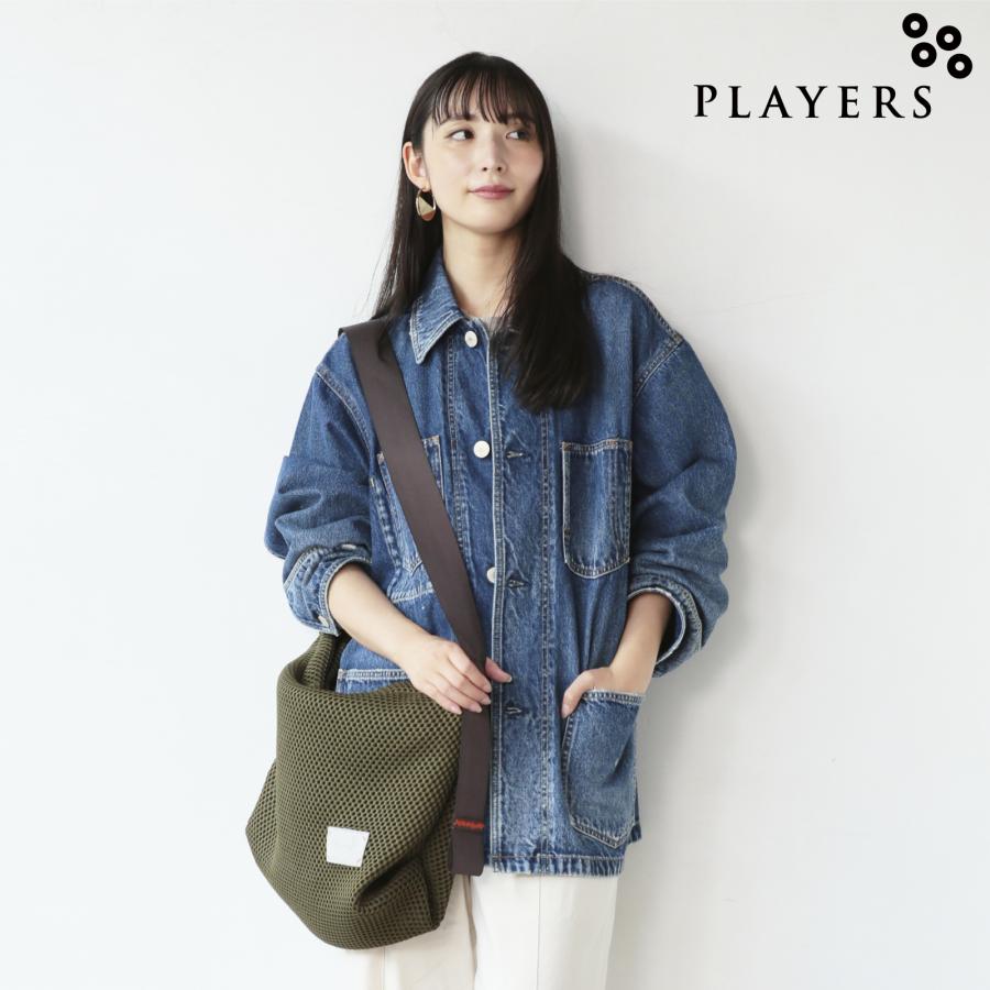 プレイヤーズ メッシュ カラーステッチショルダー L カーキ