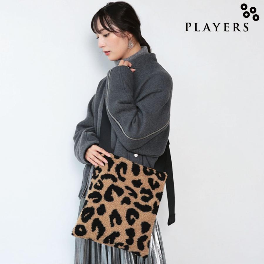 プレイヤーズ SALE シープボアショルダー レオパード PLAYERS プレイ