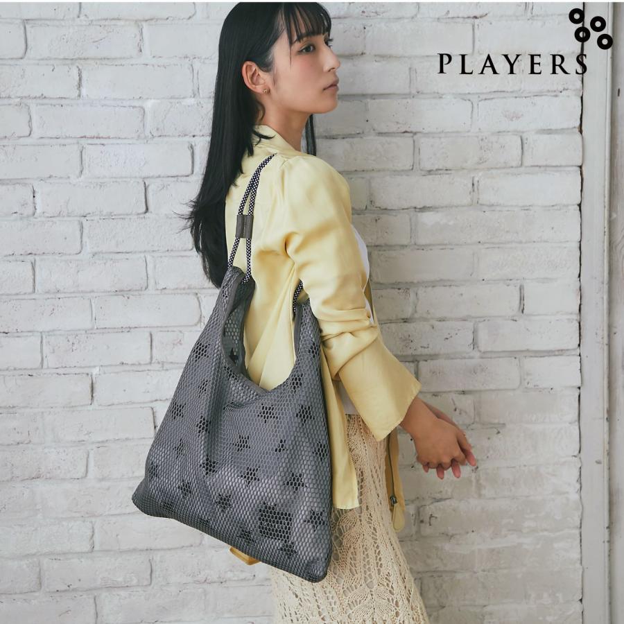プレイヤーズ メッシュプリントショルダー カーキ PLAYERS バッグ 