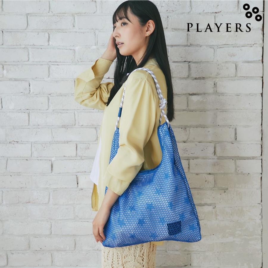 プレイヤーズ メッシュプリントショルダー ブルー PLAYERS バッグ