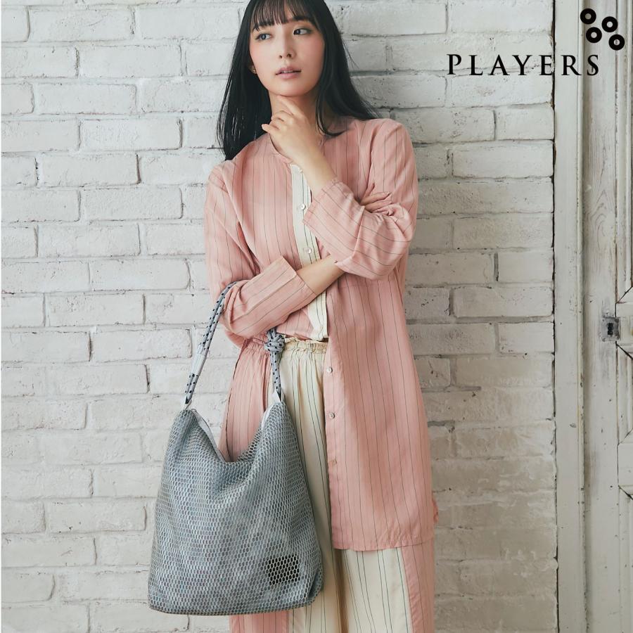 Players プレイヤーズ プレイヤーズ メッシュプリントワンショルダー ライトブルー