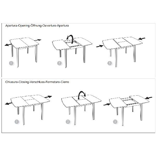 コヌビア ダイン ダイニングテーブル  connubia DINE TABLE CB4094-R110 カリガリス｜internamoderno｜05