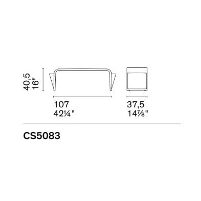 ○カリガリス シェイプ ベンチ 1脚 calligaris SHAPE shape CS5083 