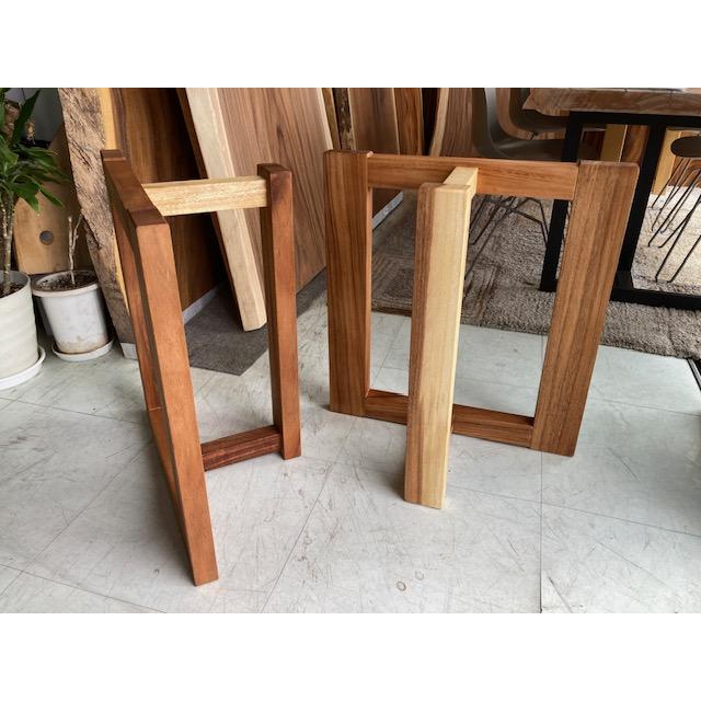 モンキーポット 兼用脚 テーブル用脚 無垢材 木製脚 一枚板 作業台