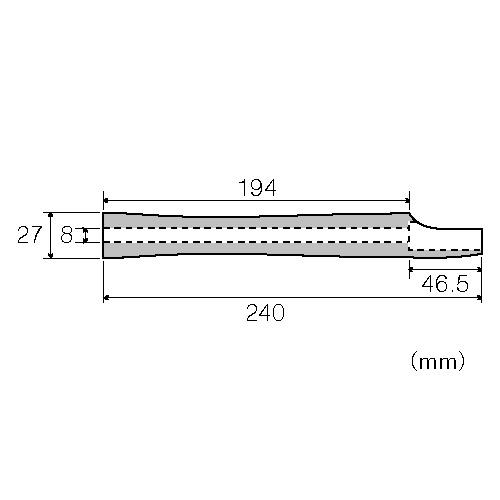 C-IGP R240-27 リアグリップ用 コルクグリップ IPS16用 全長