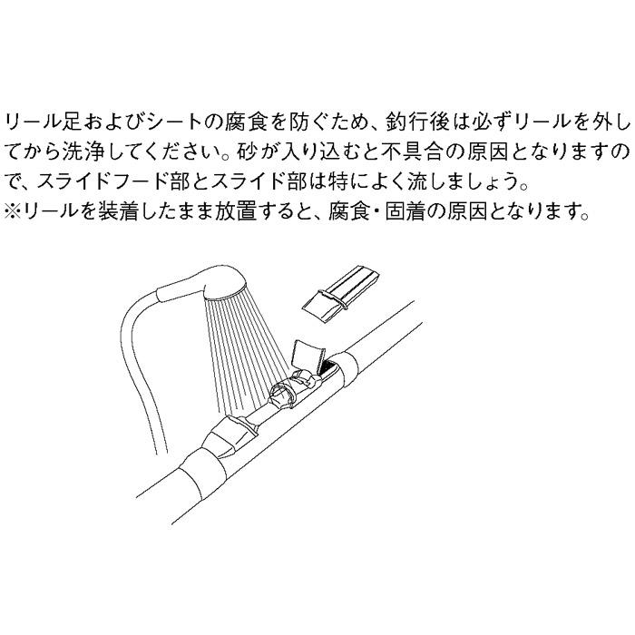 NS7 プレートシート 全長145.0mm 適合リール足75mm×17mm以下 リールシート ステンレス プラスチック 光沢仕上げ シルバー 富士工業 Fuji ロッドビルディング｜intershootjapan｜06