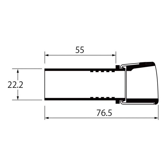 Fuji KDPS-17BC/ASH リールシートフード サイズ17 つや消し