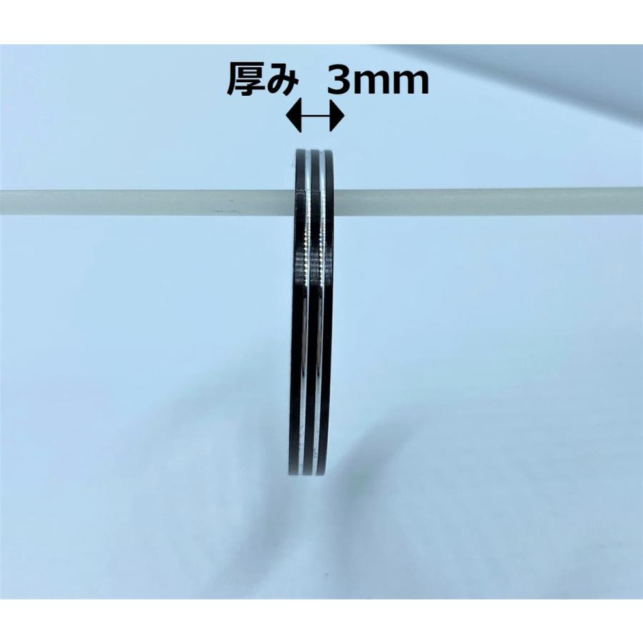 NRR27GB-type1 27mmΦリング ブラック/シルバーライン入り type1