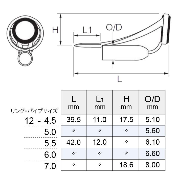 Fuji PHNST12-7.0 HNトップガイド パイプサイズ7.0 富士工業 Fuji P