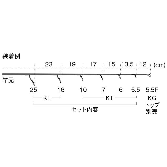 Fuji(釣り) T-KLTG256 ガイドセット トップガイド別売り T Fuji(釣り) T-KLTG256 ガイドセット トップガイド別売り T