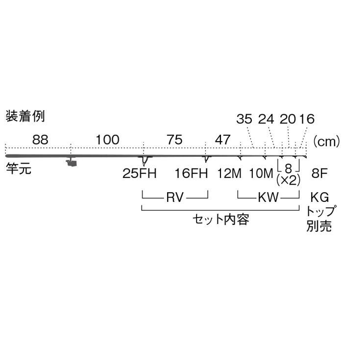 Fuji(釣り) T-RVTG25FH6 投げセット ガイドセット トップ Fuji(釣り) T-RVTG25FH6 投げセット ガイドセット トップ