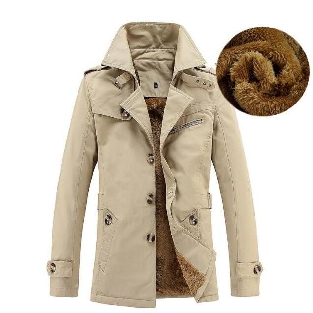 トレンチコート メンズ アウター コート 秋 冬 21 ミドル ブルゾンコート 厚ボアアウター ファー付き