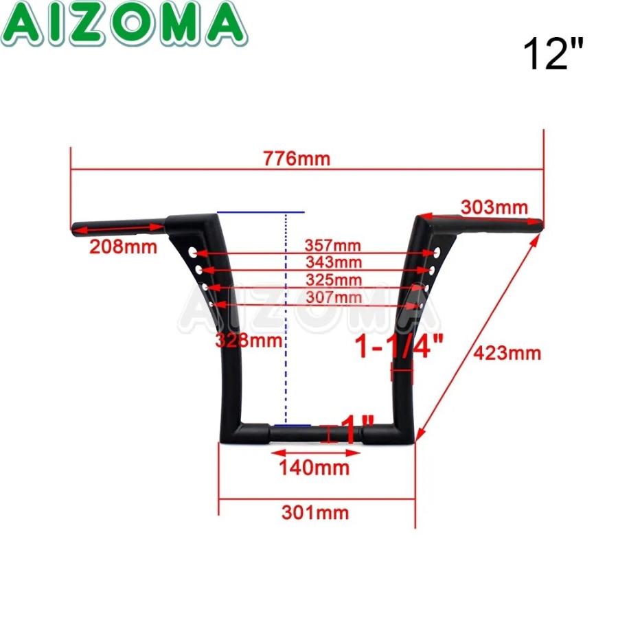 【訳あり・新品】 ハーレーツーリングロードキングストリートグライドエレク超レトロ12/16インチアッパー1 1/4インチ ドラッグファットバー猿ハンガーハンドルカスタム 【Z2501030579】(12840円)
