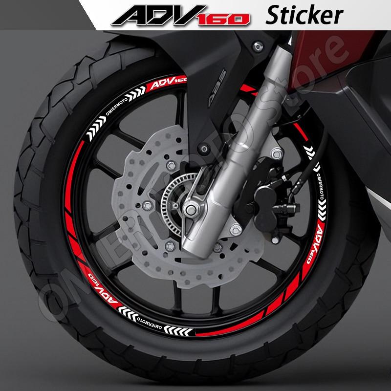 バイク車輪ステッカー縁ステッカー縞テープハブホンダ adv 160 adv160 防水 72intexstore 通販 Yahoo