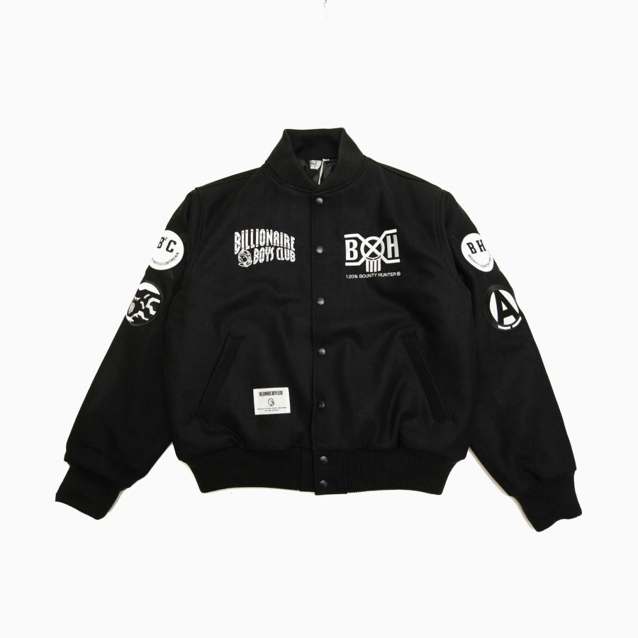 BILLIONAIRE BOYS CLUB x BOUNTY HUNTER MELTON VARSITY JACKET BILLIONAIRE BOYS CLUB x BOUNTY HUNTER MELTON VARSITY JACKET