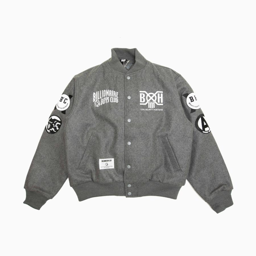 BILLIONAIRE BOYS CLUB x BOUNTY HUNTER MELTON VARSITY JACKET BILLIONAIRE BOYS CLUB x BOUNTY HUNTER MELTON VARSITY JACKET