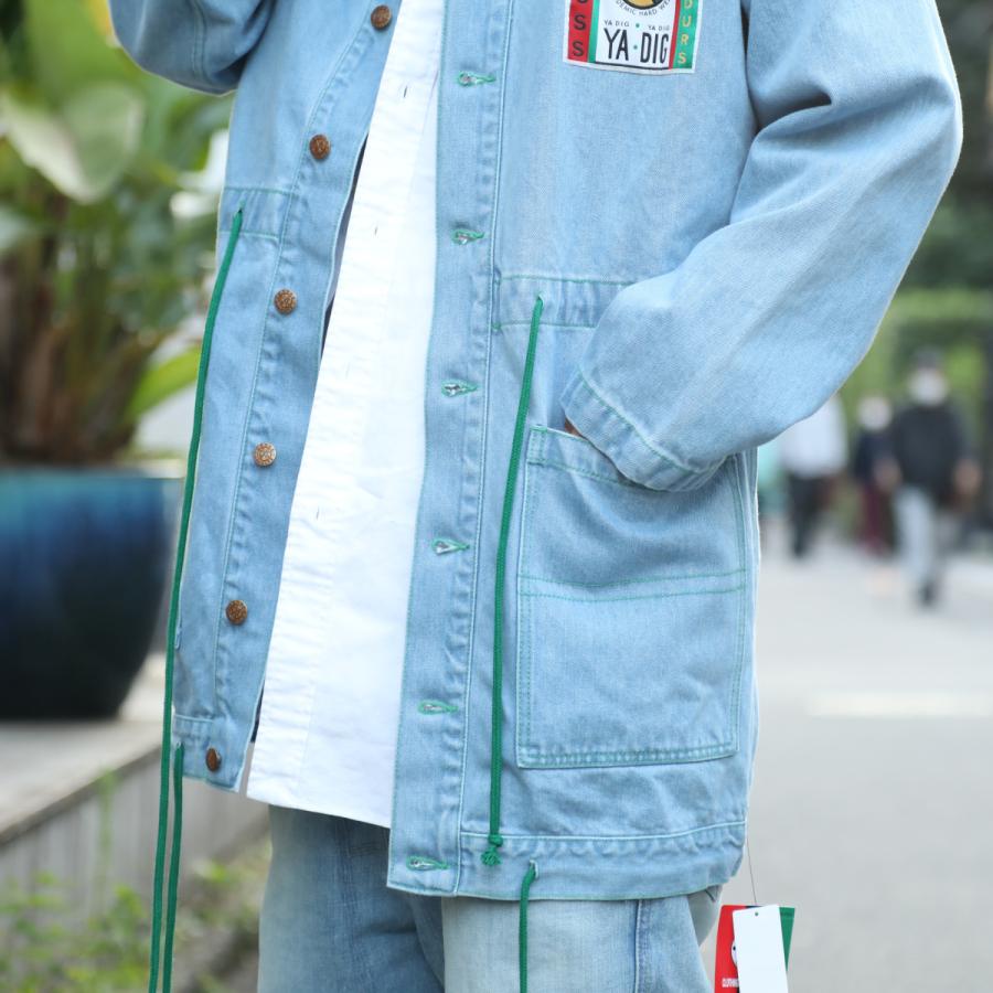 CROSS COLOURS CHEER DENIM HOODED BARN JACKET : Surku Cafe