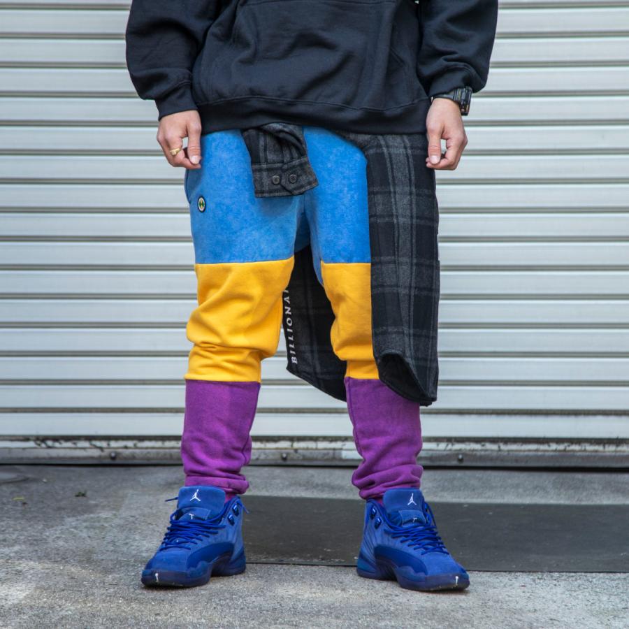 CROSS COLOURS CHEER COLOR BLOCK SWEATPANTS クロスカラーズ 