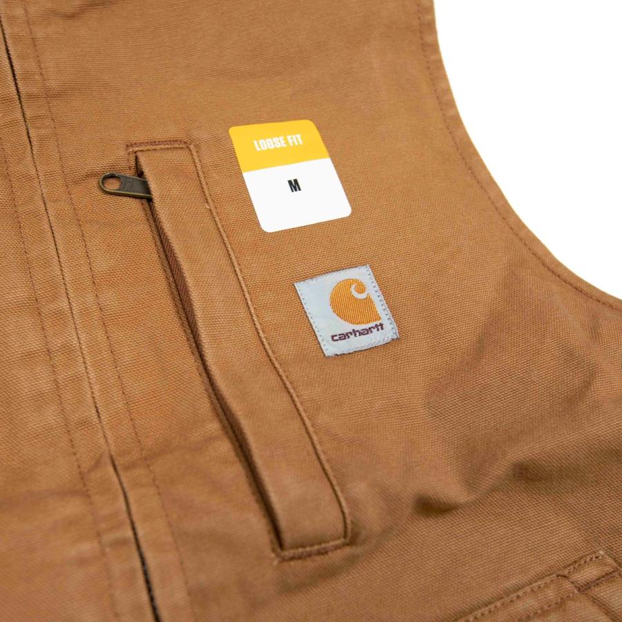 Carhartt Washed Duck Sherpa-Lined Mock Vest 