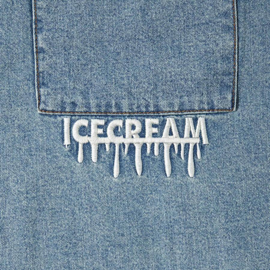 ICECREAM EMBOSS LOGO DENIM PIPING SHIRT｜inthestreet-jp｜04