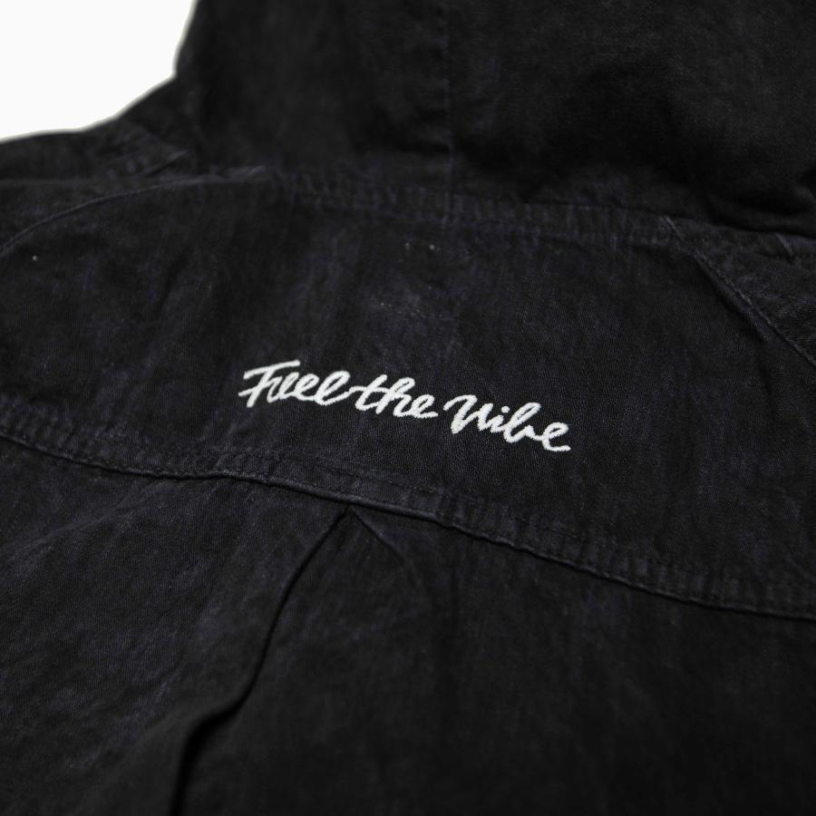 SURKU BLACK HOODED SHIRTS,8oz｜inthestreet-jp｜08