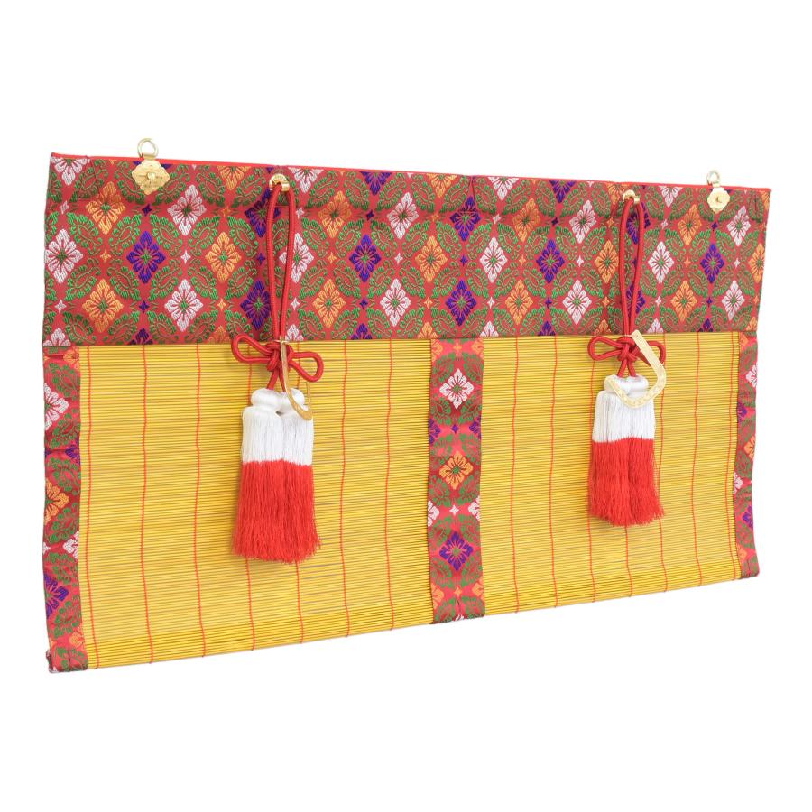 神前御簾既製品 新大和 切房付き 間口4尺×下り1.5尺 簾 すだれ みす 竹