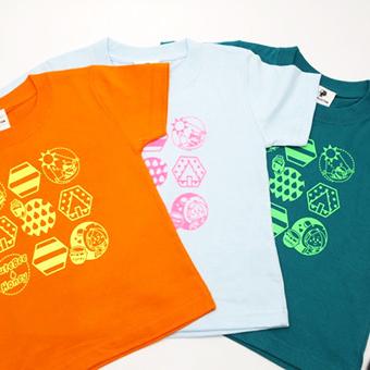 Tシャツ 女の子 おしゃれ オシャレ キッズ 半袖 キャラクター  小学生 高学年 90cm 100cm 110cm 120cm 130cm オレンジ 緑 ライトブルー イラスト | 