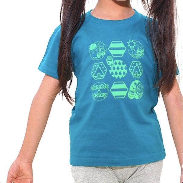 Tシャツ 女の子 おしゃれ オシャレ キッズ 半袖 キャラクター  小学生 高学年 90cm 100cm 110cm 120cm 130cm オレンジ 緑 ライトブルー イラスト |  | 01